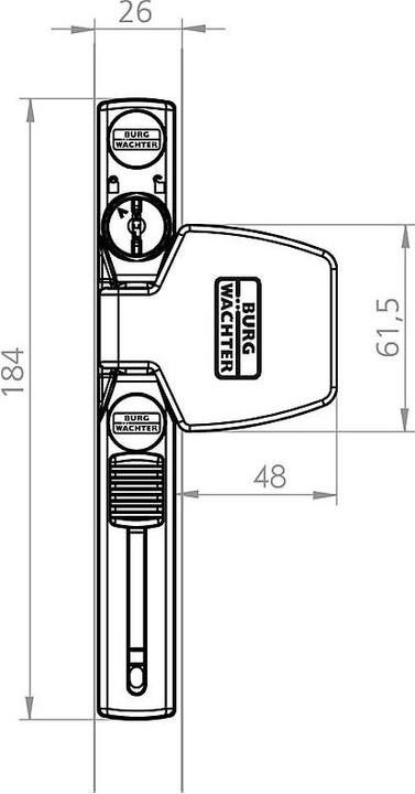 Produktbild Burg Wächter Fenstersicherung Winsafe WS 33 BR SB