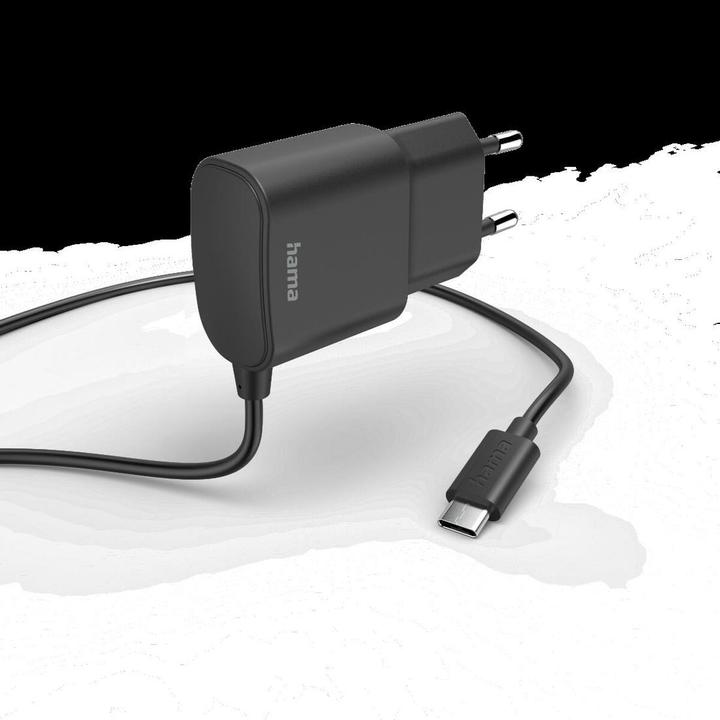 Image du produit Hama Chargeur avec connecteur USB-C, 12 W, 1,0 m, noir (12 W)