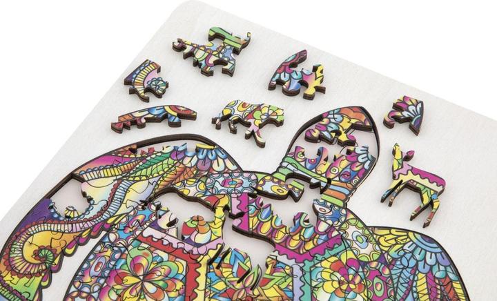 Actual product image Grafix Wooden puzzle turtle 130 pieces FSC (130 pieces)
