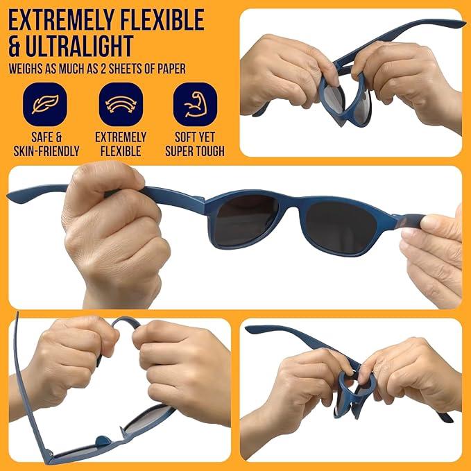 Actual product image Baby Sunnies Baby-Sonnenbrille mit Band Schwarz