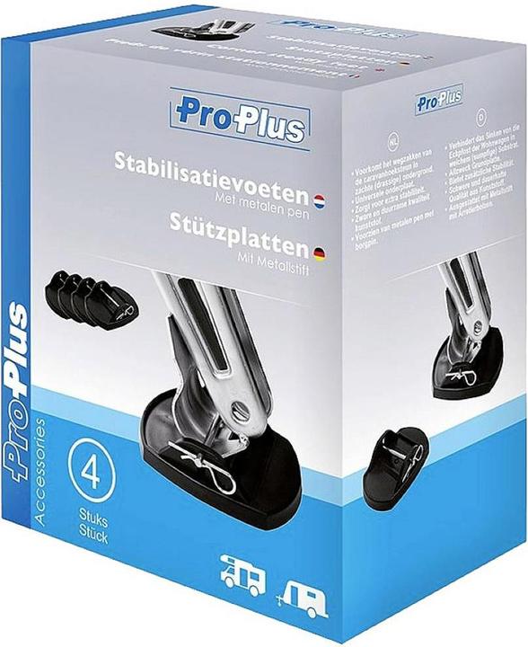 Immagine prodotto ProPlus Piastre di supporto con perno metallico Set di 4 pezzi