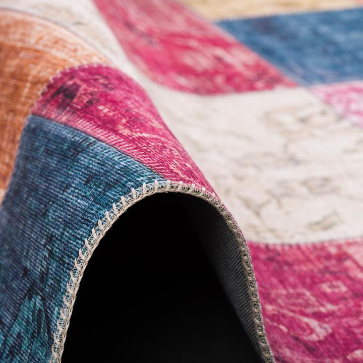 Produktbild Pergamon Luxus Vintage Designer Teppich Primus Bunt Patchwork (80 x 150 cm)