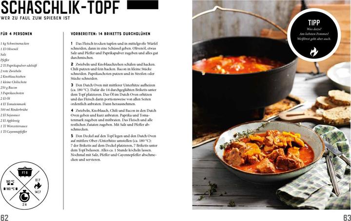 Actual product image Dutch Oven - Deftiges aus dem Dopf (German, Tim Ziegeweidt, Sauerland BBCrew, Sebastian Buchner, 2022)