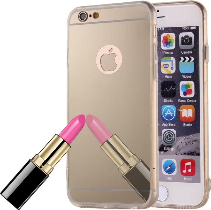 Actual product image König Design Apple iPhone 6 / 6s Mobile Case Mirror Soft Case Protection Cover Cases Gold (Apple iPhone 6)