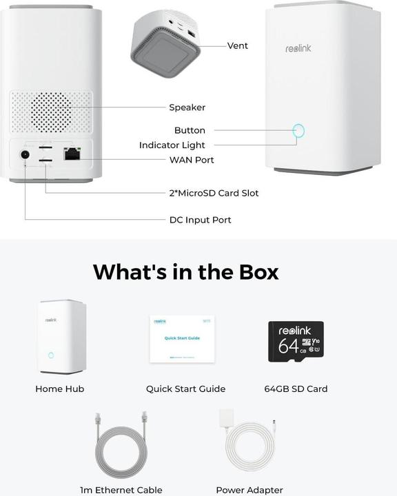 Image du produit Reolink Hub d'accueil 1 (Enregistreur vidéo en réseau (NVR))