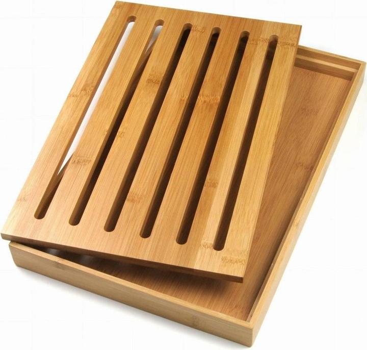 Actual product image Kinghoff BREAD Cutting board with tray 37 x 23cm KH-1217