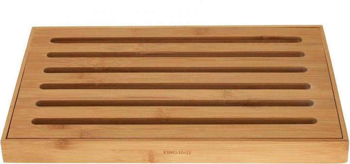 Actual product image Kinghoff BREAD Cutting board with tray 37 x 23cm KH-1217