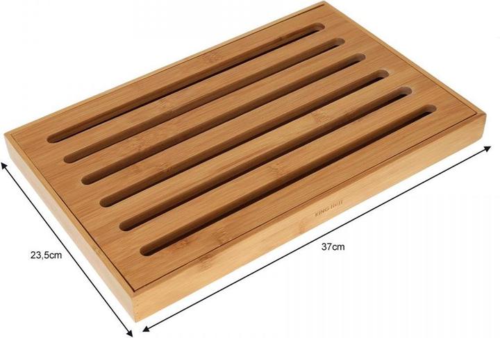 Actual product image Kinghoff BREAD Cutting board with tray 37 x 23cm KH-1217