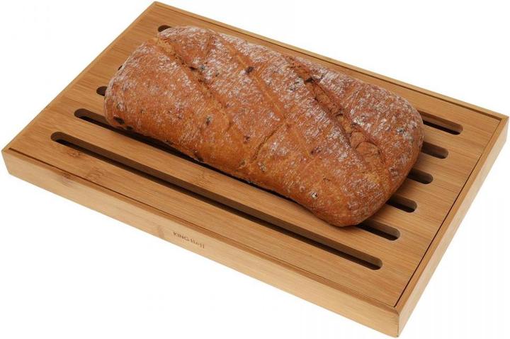 Actual product image Kinghoff BREAD Cutting board with tray 37 x 23cm KH-1217