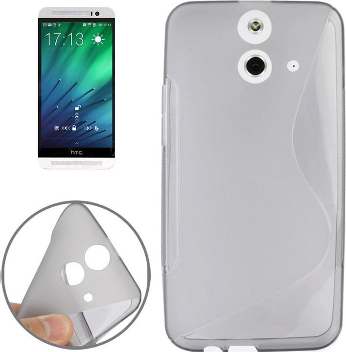 Produktbild König Design Handyhülle TPU Schutzhülle für HTC One E8 Grau (HTC One E8)