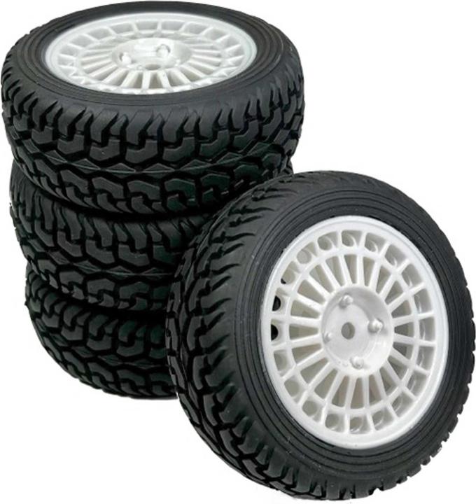 Produktbild Absima 1/10 Räderset "Rally Street Design" weiss (4)