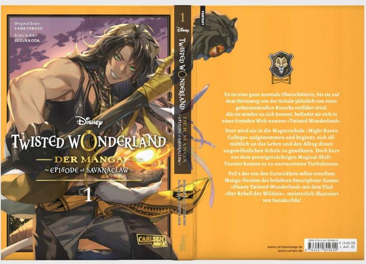 Image du produit Twisted Wonderland: Savanaclaw 1: Twisted Wonderland: Der Manga - Episode of Savanaclaw (Allemand, Yana Toboso Toboso, Dorothea Überall, 2024)