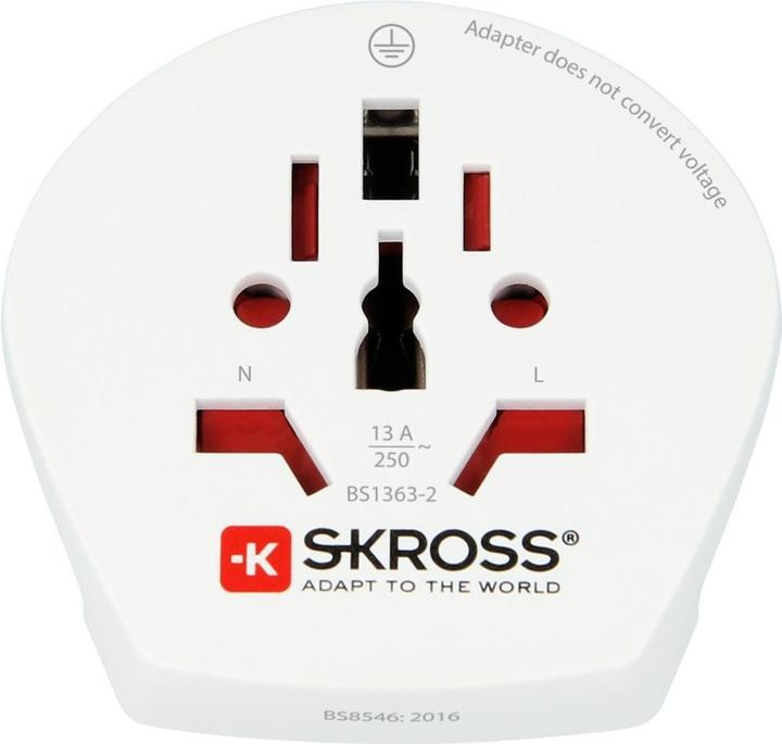 Produktbild Hama Reisestecker World to Europe (Bulk Ware) weiss