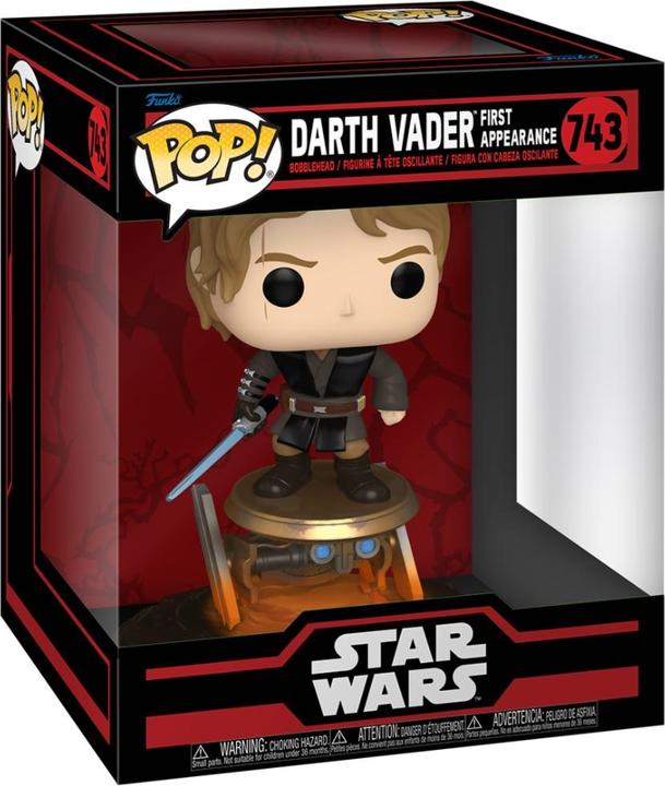 Actual product image Funko Star Wars: Dark Side POP! Deluxe Vinyl Figur Darth Vader (First Appearance) 9 cm