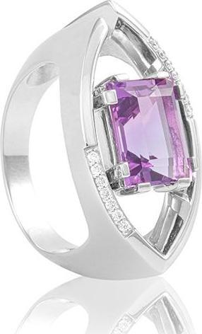 Image du produit Breuning BAGUE - E.AMETHYSTE/Brill. 0,077 Ct. H/si (49, Or 750/18 K)