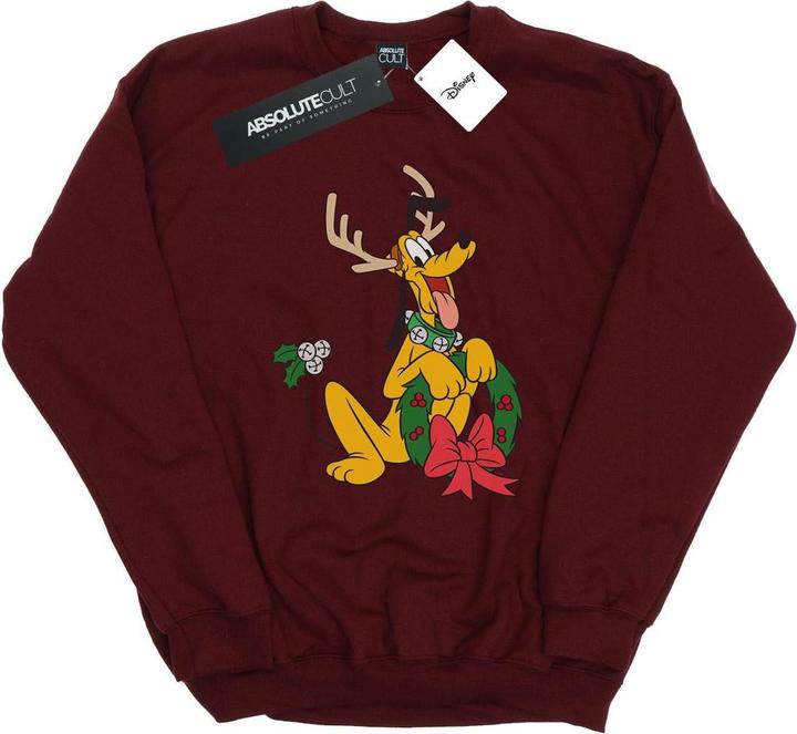 Disney Pluto Christmas Reindeer Sweatshirt (S)