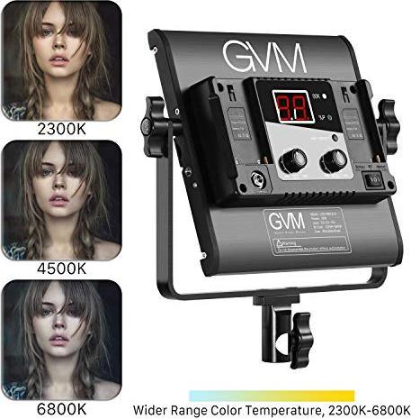 Produktbild GVM LED Videoleuchten mit Ständer (Videoleuchte)
