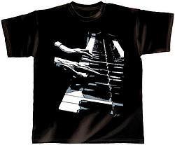 Image du produit Rock You T-shirt noir Piano Hands XL (XL)