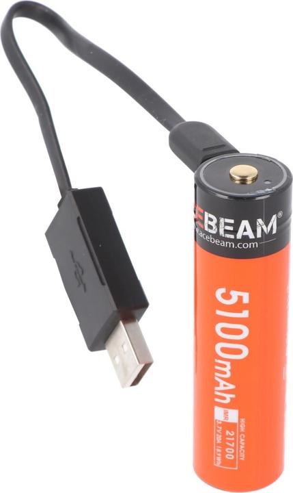 Immagine prodotto AceBeam Batteria agli ioni di litio 21700 con potente corrente di scarica da 5100mAh USB-C max. 20A, 77,8 x (1 pz., 21700, 5100 mAh)