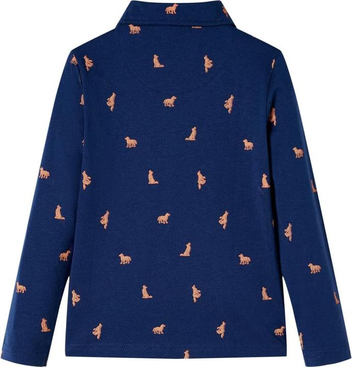 Immagine prodotto VidaXL Camicia da bambino blu navy 104,Materiale: 100 % cotone,Colore (104)