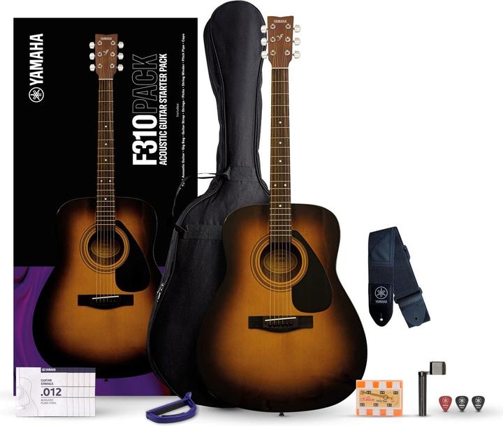 Immagine prodotto Yamaha F310P TBS Chitarra acustico-elettrica 6 corde Marrone (Chitarra acustica, Materiale del ponte: Palissandro, Materiale dell'accordatore per chitarra: Cromo, Materiale della tastiera: Palissandro, Materiale della sella della chitarra: Urea)