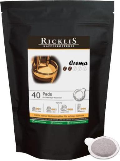 RickliS Kaffeerösterei Crema (40 x Port.)