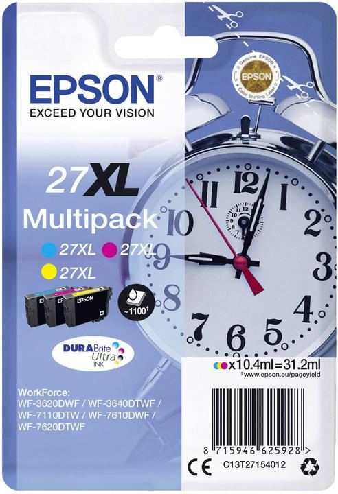 Produktbild Epson 27XL Multipack DuraBrite Ultra (M, C, Y)