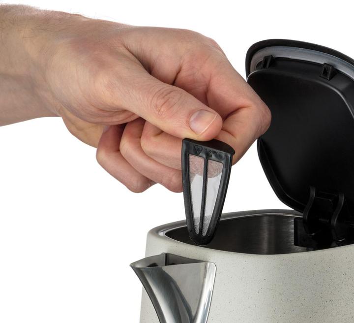 Actual product image Russell Hobbs Kettle Luna Stone 1.7 l, stone gray (1.70 l)