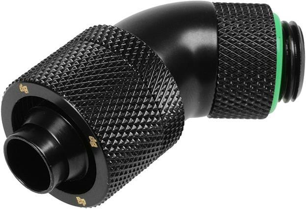 Actual product image Bitspower Connection 45 degree 1/4 inch to 16/10mm - rotatable