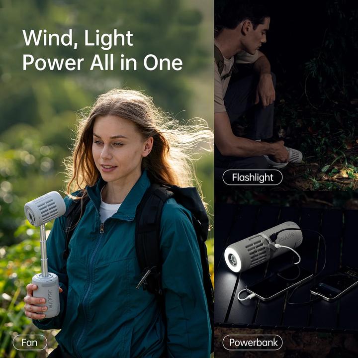 Immagine prodotto Jisulife Outdoor Fan Ultra1 (13500mAh) Grey