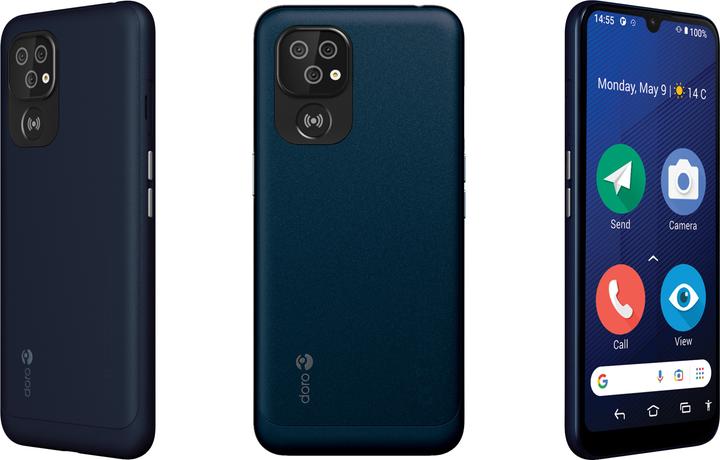 Actual product image Doro 8200 Plus (64 GB, Dark Blue, 6.10", Dual SIM, 16 Mpx, 4G)