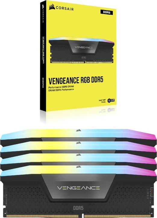 Image du produit Corsair Vengeance (4 x 48 Go, 5200 MHz, RAM DDR5, DIMM)