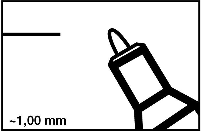 Image du produit Edding 400 (Noir, 1 mm, 1 x)
