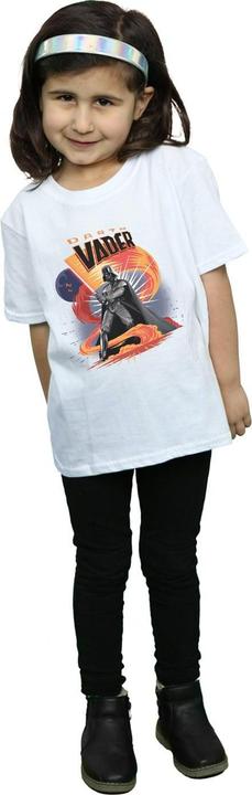 Actual product image Star Wars Girls Darth Vader Swirling Fury Cotton T-Shirt (140, 146)