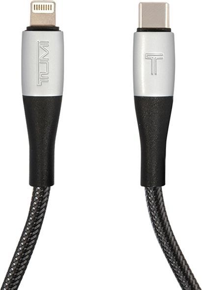Actual product image Tumi TUCCSMFI cable USB-C - Lightning 1.5m Fast Charging czarny/black (1.50 m, USB 3.2 Gen 1)