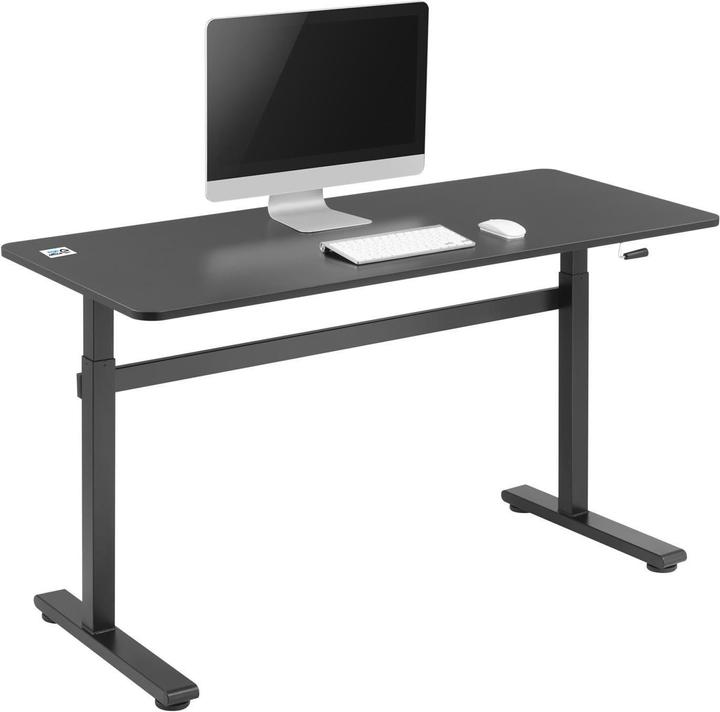 Produktbild Ergo Office Handwriting desk height adjustment, max. 40 kg, max. height 117 cm, with worktop for sta (140 x 60 cm)