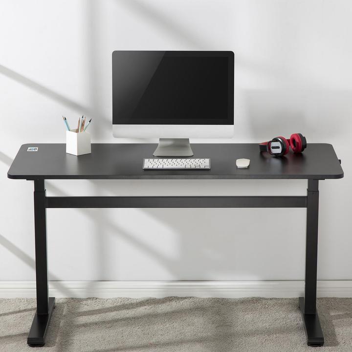 Produktbild Ergo Office Handwriting desk height adjustment, max. 40 kg, max. height 117 cm, with worktop for sta (140 x 60 cm)