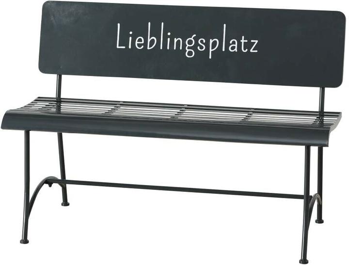 Produktbild Boltze Home Boltze Gartenbank Lieblingsplatz aus Eisen, Grau