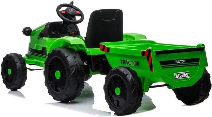 Produktbild Lean Toys Children's electric tractor with trailer CH9959 green (12 V)