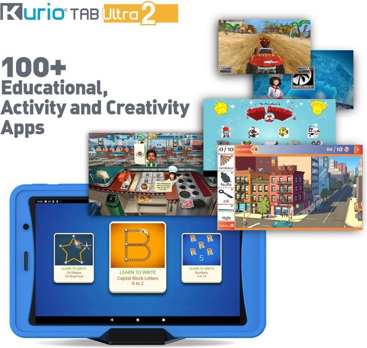 Actual product image KD Toys Kurio Tab Ultra 2 blue (French, Italian, German)