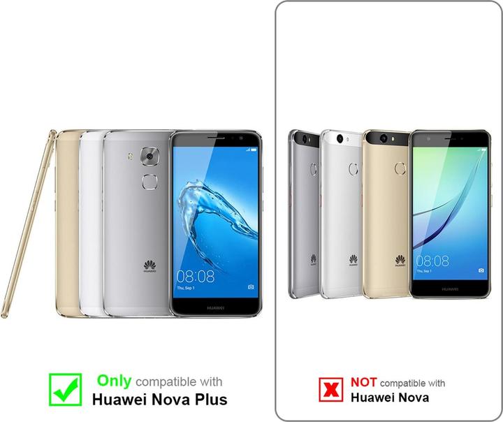 Actual product image Cadorabo Book Invisible Magnet Cover (Huawei Nova Plus)