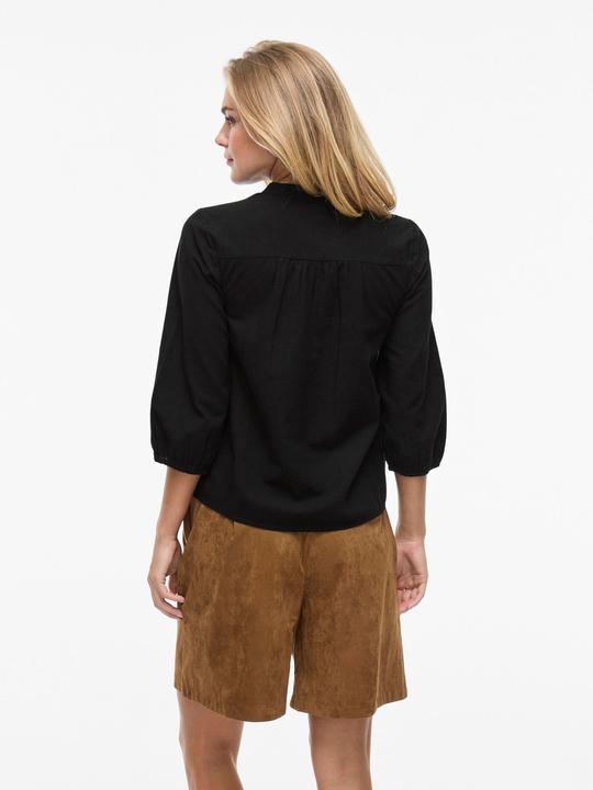 Actual product image Vila VIPETRA Split Neck Oberteil mit 3/4-Ärmeln (38)