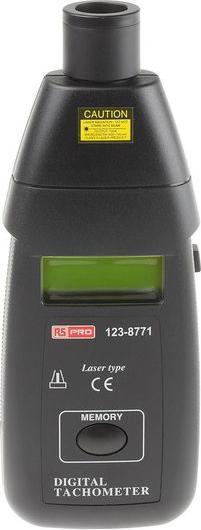 Actual product image Rs Pro 5-digit laser tachometer,10-99999rpm 1mW (Laser)