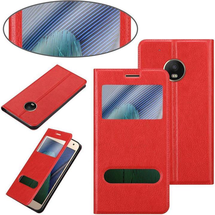 Productafbeelding Cadorabo Boek met Uitzicht Dubbele Raambedekking (Motorola Moto G5 Plus)