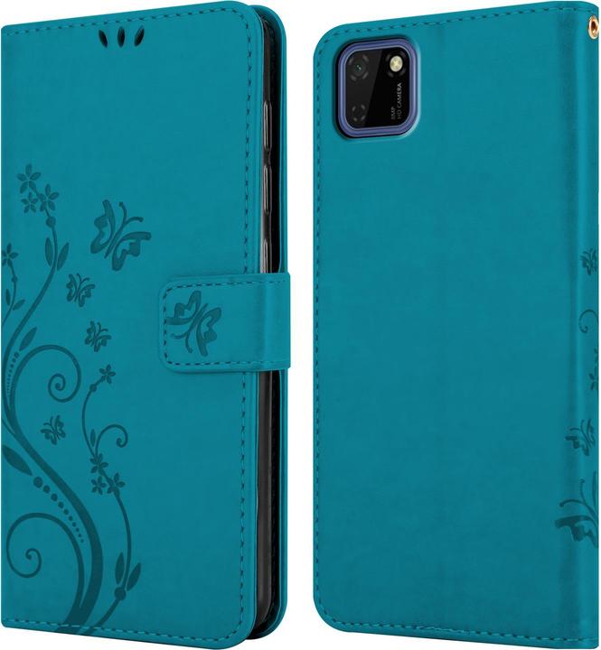 Actual product image Cadorabo Flower Book Cover (Huawei Y5p)