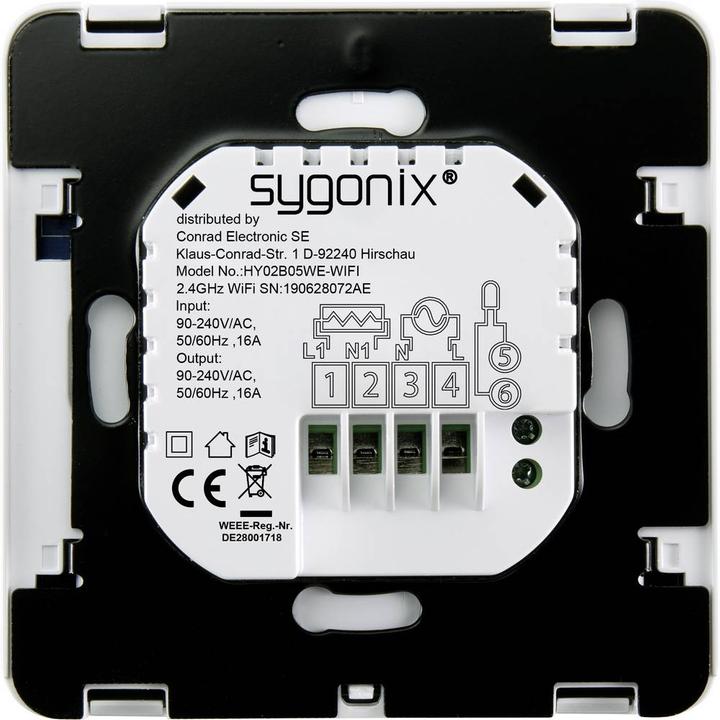Produktbild Sygonix Heizungsthermostat mit WLAN und Sensor