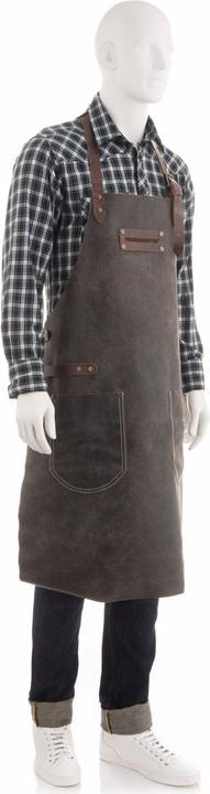 Actual product image Feuermeister Barbecue apron antique leather, anthracite, size 2 (L)