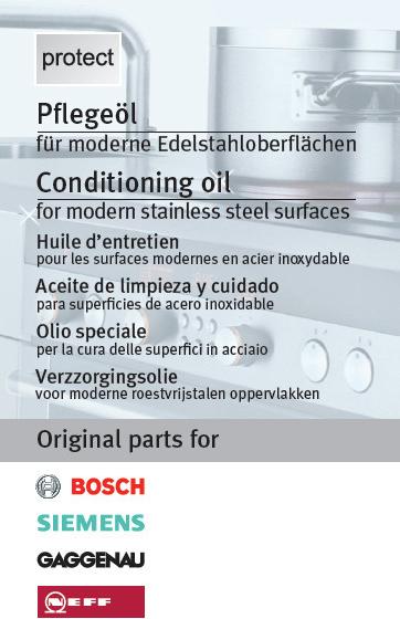 Image du produit Siemens Huile d'entretien de l'acier inoxydable