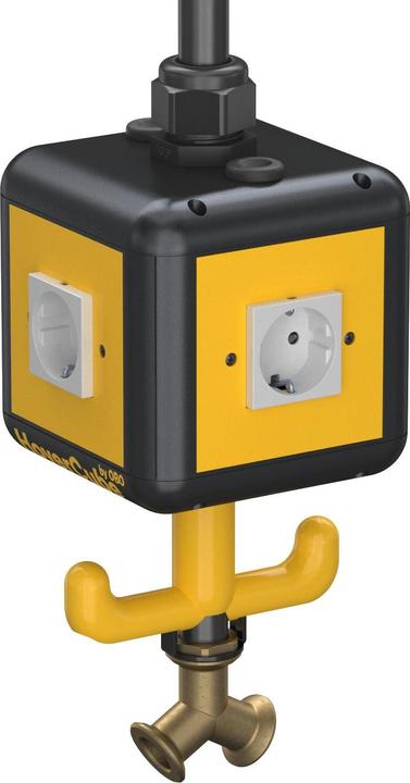 Actual product image OBO Bettermann OBO Supply unit VH4 140x140xraphite IP20 (4 x, CEE 7/3, 1 m)