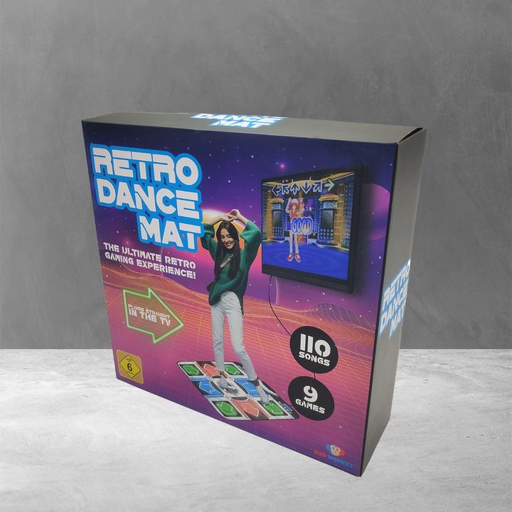 Actual product image Thumbs Up Mad Monkey Retro Dance Mat i. 10 Songs,9 Stages,10 Characters